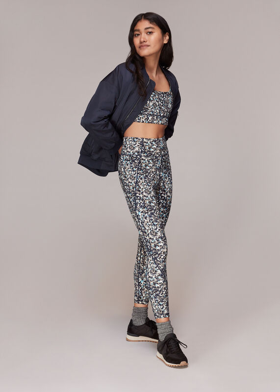 Speckled Crossback Sports Bra